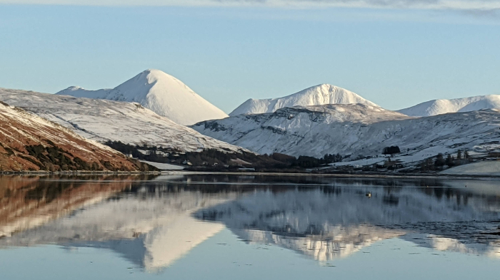 Glamaigand LochHarport in the snow